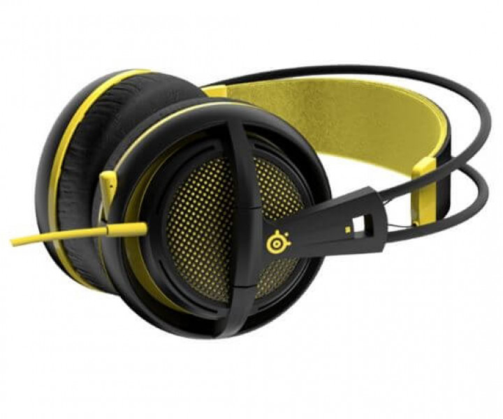 Наушники SteelSeries Siberia 200 (51138) Yellow, 2 x Mini jack (3.5 мм), накладные, кабель 1.8 м